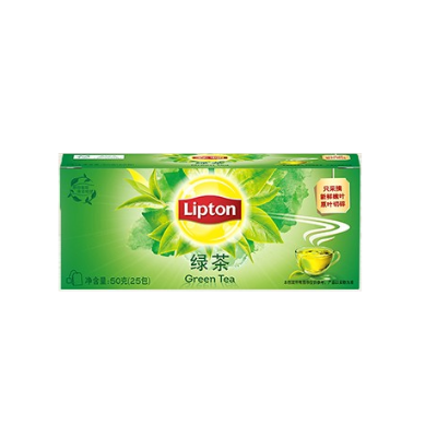 立顿绿茶包 Lipton袋泡茶包25包茶叶饮料2g*25袋装