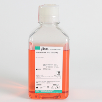 gibco C11875500BT RPMI 1640 培养基（含L-谷氨酰胺，不含HEPES）
