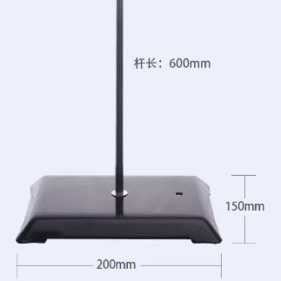 实验用十字夹铁架台中号200*150mm 杆长600mm